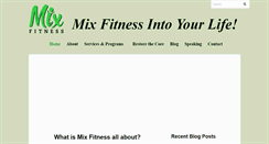 Desktop Screenshot of mixfitness.com